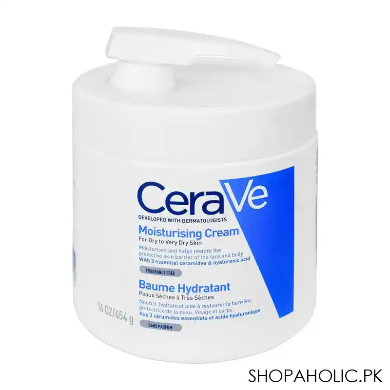 Buy CeraVe Moisturising Cream Pump, 454g in Pakistan – Shopaholic.pk