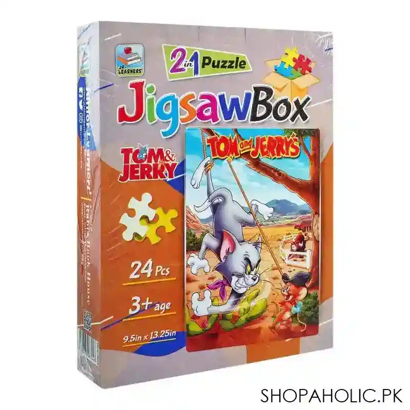 Buy Jr. Learners Jigsaw Puzzle Box 2-In-1 Tom & Jerry for 3 ...