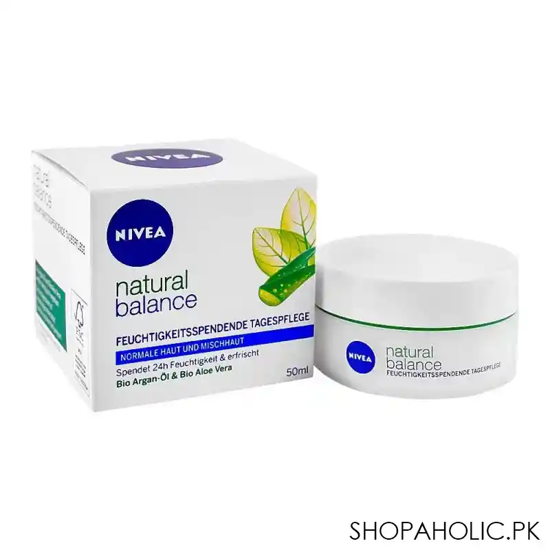 Buy Nivea Natural Balance Bio Argan Oil & Aloe Vera Day Care – Shopaholic.pk