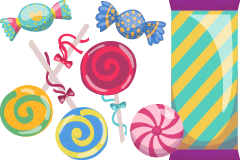 Candies & Bubble Gum