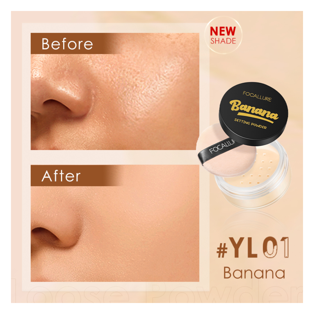 Focallure Banana Setting Powder 09 FA-15 #EN-FA-15-YL01-1 - Image 4