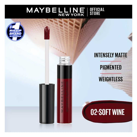 Maybelline New York Color Sensational Liquid Matte Lipstick, 02 Soft Wine - Image 5