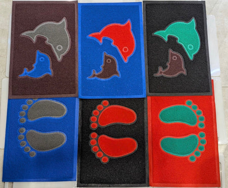 dolphin and footprint doormats image 6