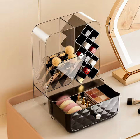 luxury cosmetic organizer with drawer image 2
