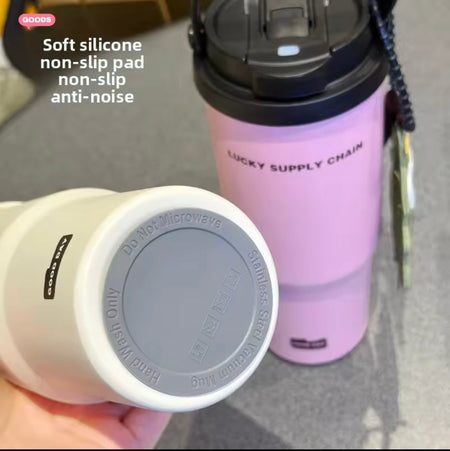 fashion large capacity insulated cup image 3