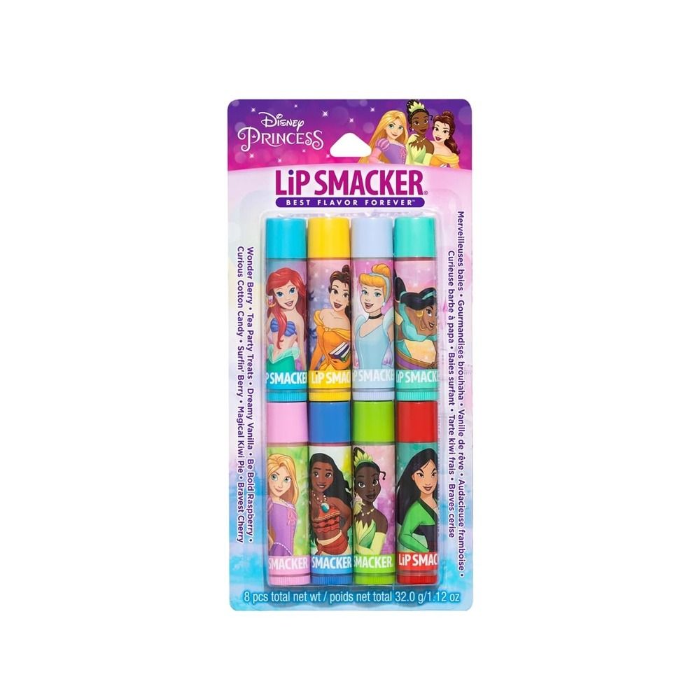 Lip Smacker Disney Princess Flavored Lip Balm Party Pack, 8 Pcs, 32.0g - Main Image
