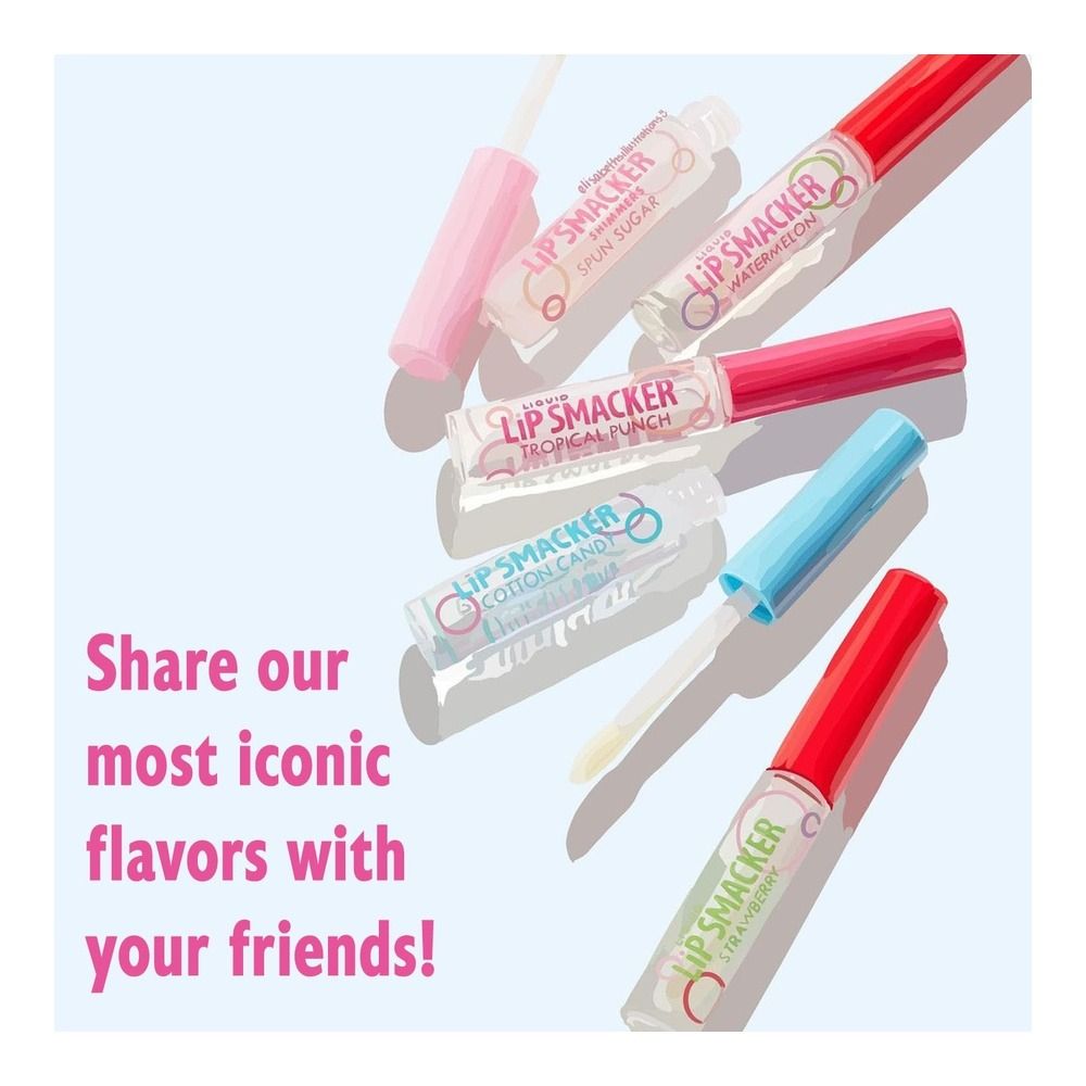 Lip Smacker Friendship Liquid Lip Gloss Party Pack, 5 Pcs, 14ml - Image 2