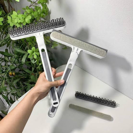 2 in 1 silicone wiper with mini brush image 2