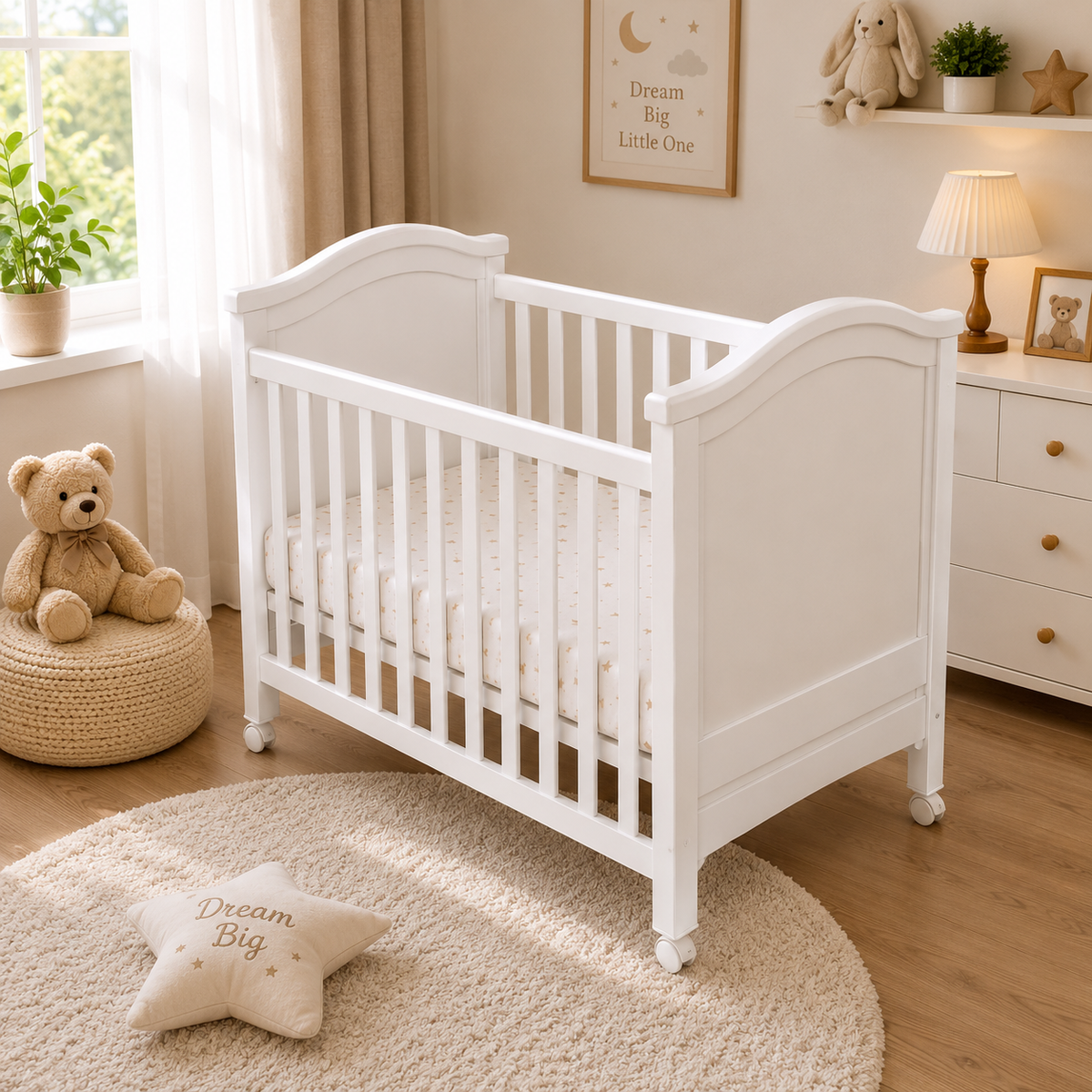 Classic Wooden Baby Crib