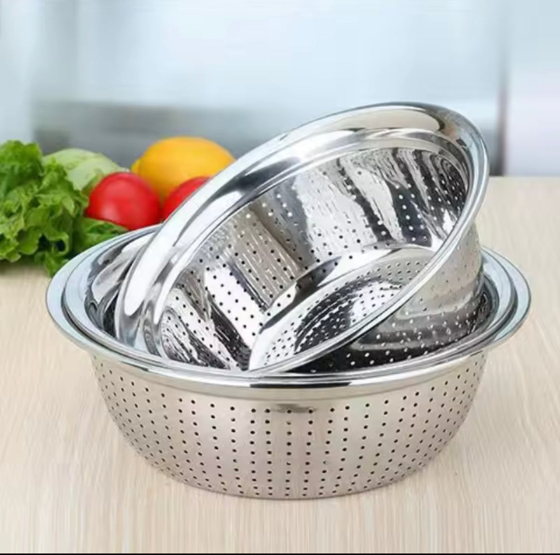 Stainless Steel Round Strainer - Main Image