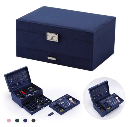 Large Capacity Jewelry Box with Lock - image 8
