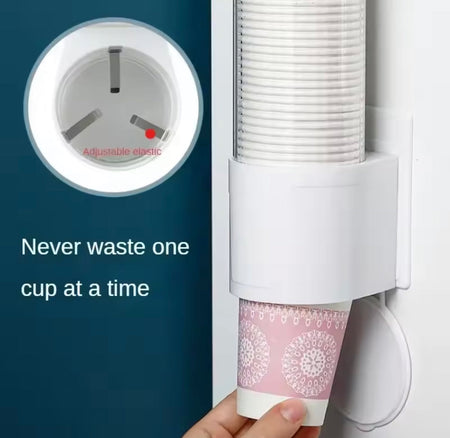 wall mounted automatic cup storage container image 3