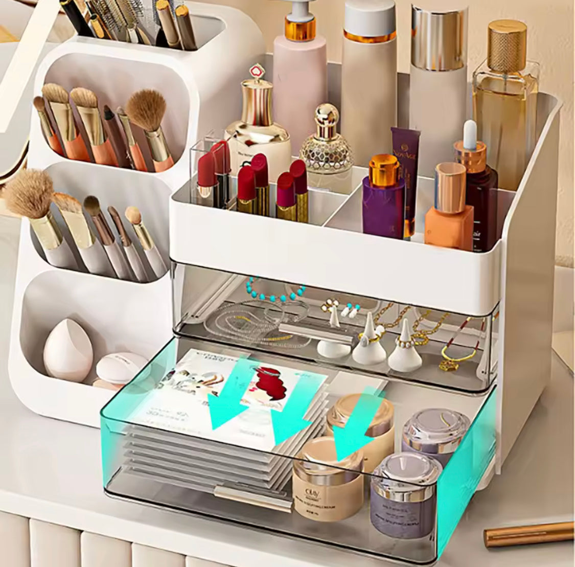 Makeup Organizer With Drawers - image 3