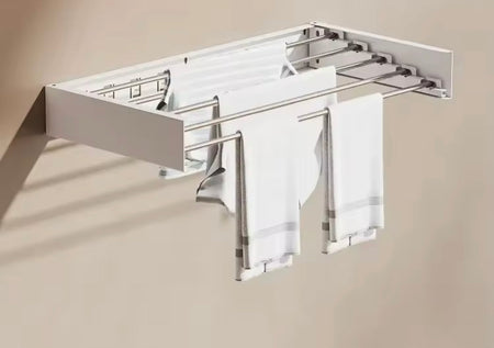 wall mounted foldable clothes rack image 8