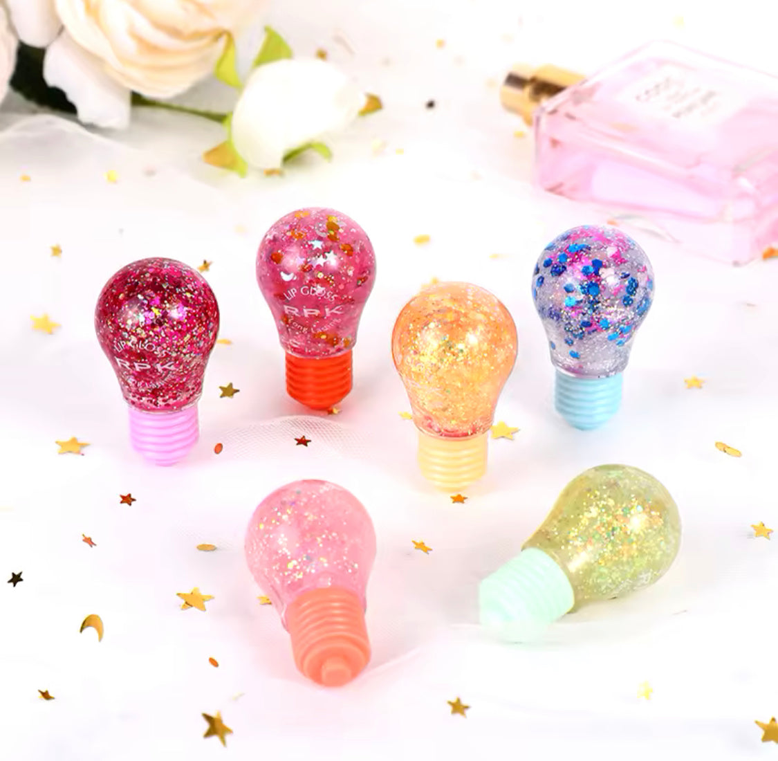 6pcs Cute Bulb Lip Gloss - image 1
