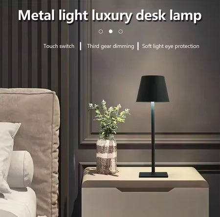 metallic touch control led lamp image 3