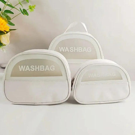set of 3 travel waterproof cosmetic bag image 5