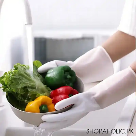 1 pair silicone cleaning gloves image2