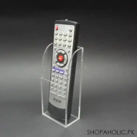 1 slot clear acrylic wall mounted desk remote control and mobile storage holder organizer stand main image
