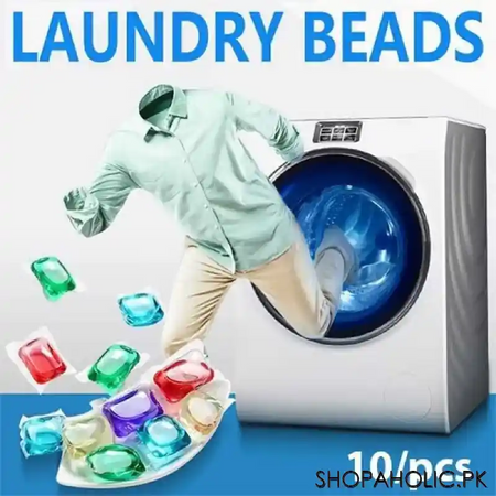 10 pcs laundry gel bead capsules for clothes washing machine wash cleaning main image
