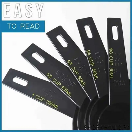 10 pcs measuring cup and spoon set   black image3