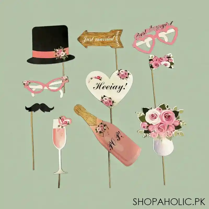 10 pcs wedding photo booth main image