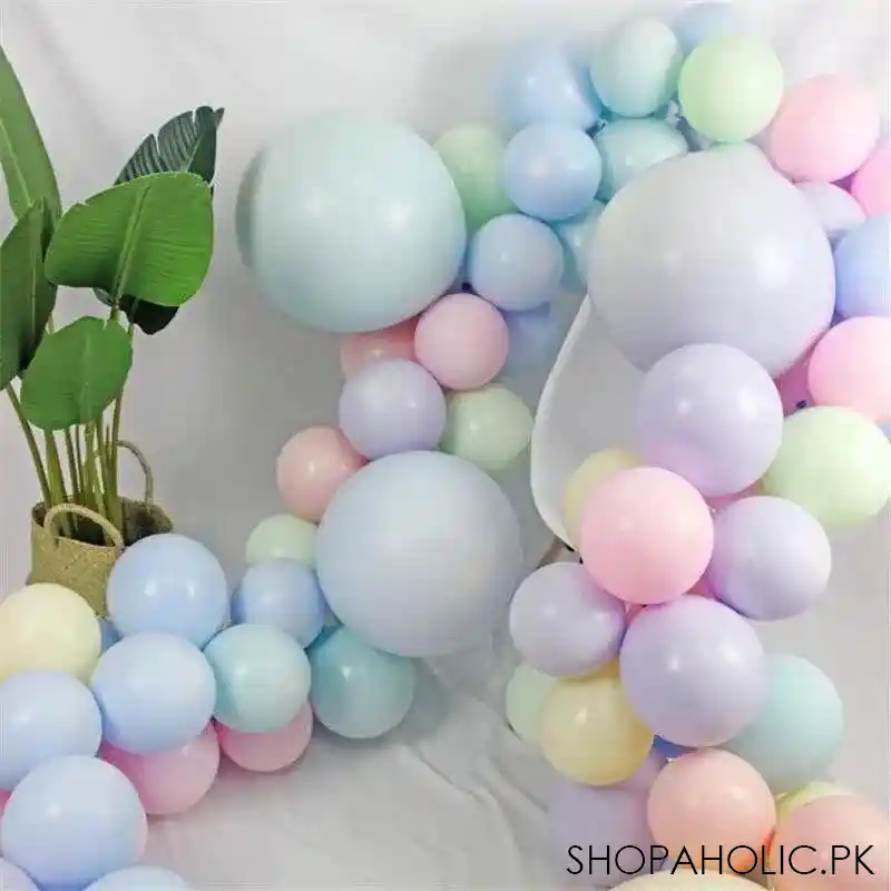 100 pcs mix candy color macaron latex balloons image3