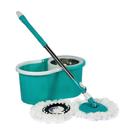 easy spin mop bucket set with steel strainer image 4