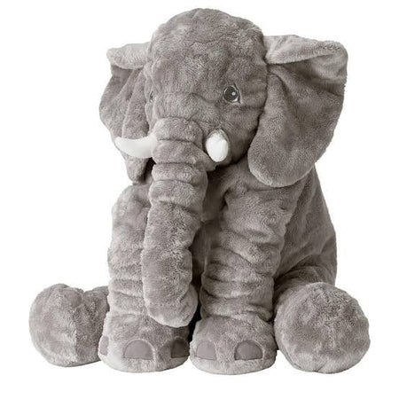 elephant plush toy for baby sleeping pillow - grey image 3