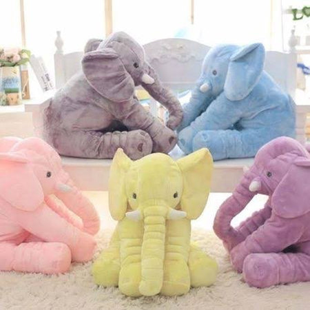 elephant plush toy for baby sleeping pillow - yellow image 3