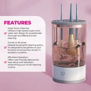 rechargeable automatic makeup brush cleaner & dryer image 2