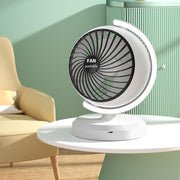 2 in 1 rechargeable globe shaped desktop fan & led light main image