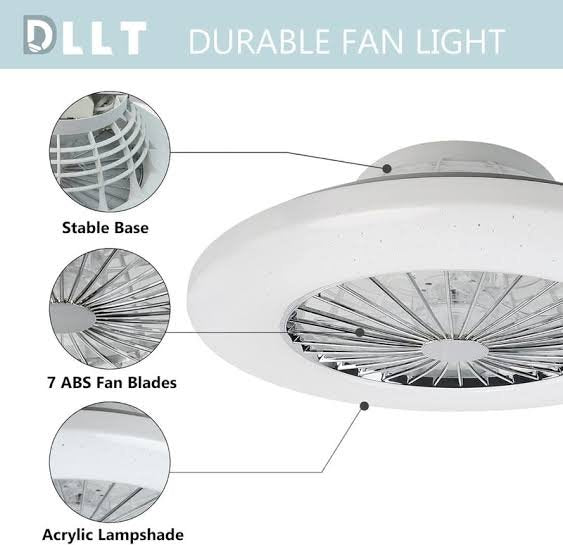 2 in 1 led ceiling fan light for bedroom, kitchen & living room image 4
