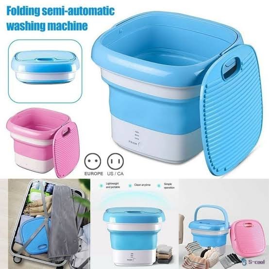 2 in 1 mini portable foldable washing machine with dryer - 6.5l image 3