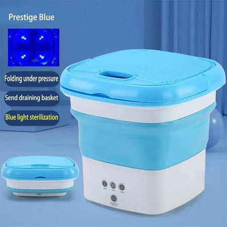 2 in 1 mini portable foldable washing machine with dryer - 6.5l image 2