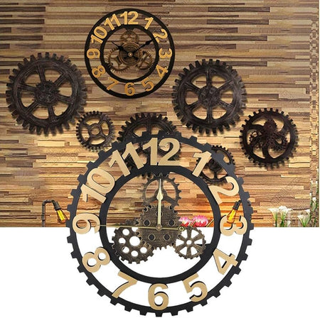 vintage design golden wall clock image 3