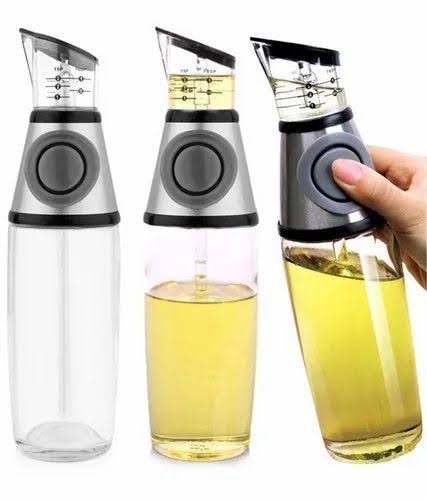 press measure oil & vinegar dispenser bottle - 500ml image 2