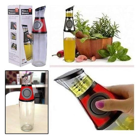press measure oil & vinegar dispenser bottle - 500ml image 4