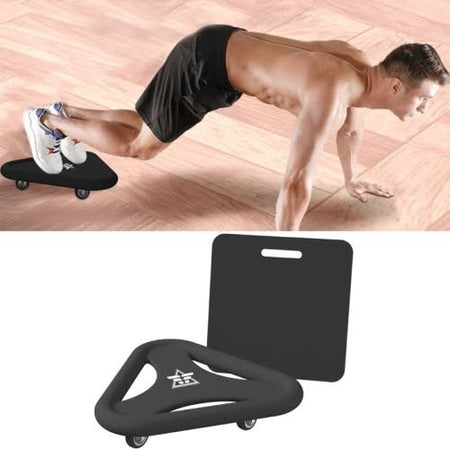 triangle abdominal exercise wheels image 2