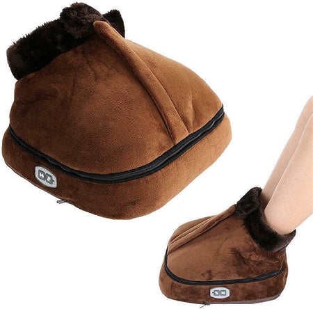 2 in 1 electric heating comfortable foot warmer & massager image 2
