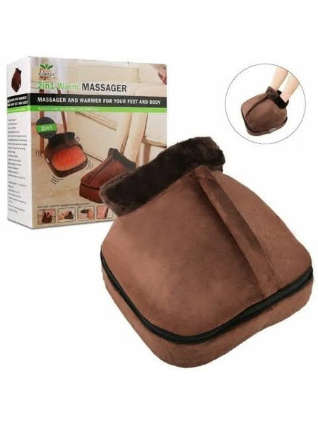 2 in 1 electric heating comfortable foot warmer & massager image 3