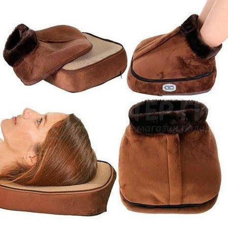 2 in 1 electric heating comfortable foot warmer & massager image 5