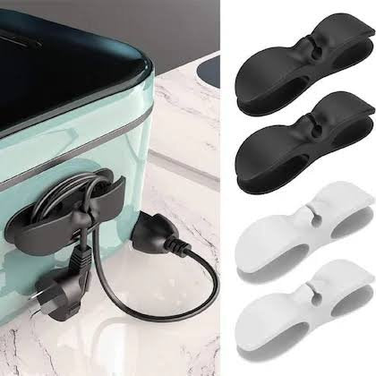 (pack of 4) cable cord organizer for appliances image 2