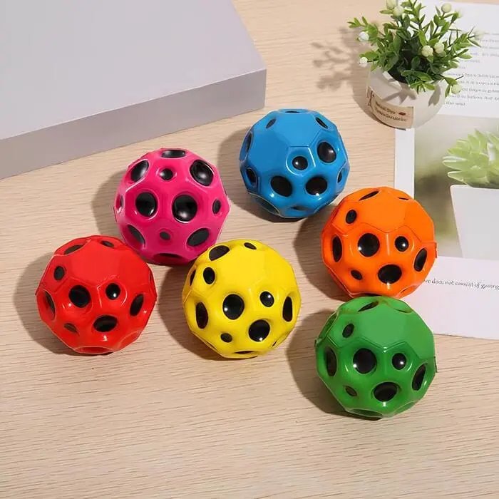 (pack of 3) super high bouncing space moon ball for kids image 3