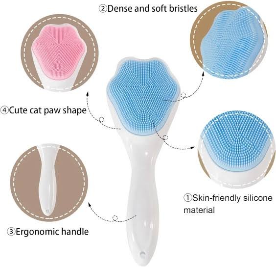 silicone face scrubber exfoliating brush image 3