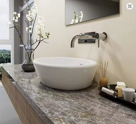 3d self adhesive marble sticker sheet 60 x 200cm (gray) image 4