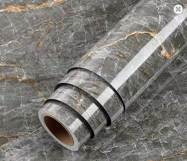 3d self adhesive marble sticker sheet 60 x 200cm (gray) main image