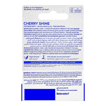 Labello Cherry Shine Caring Lip Balm, 4.8g - Image 2
