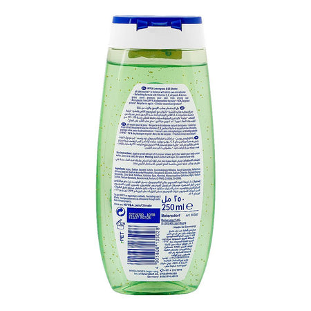 Nivea Lemongrass & Oil Fresh Shower Gel, Vitamin C & E, 250ml - Image 2