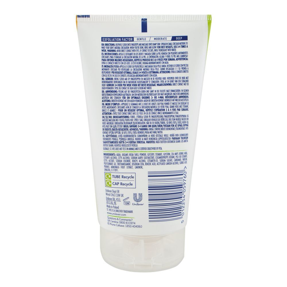 St. Ives Exfoliant Apricot Scrub Tube, Ceramide Supporting Formula, Vegan, For Glowing Skin, 150g - Image 2